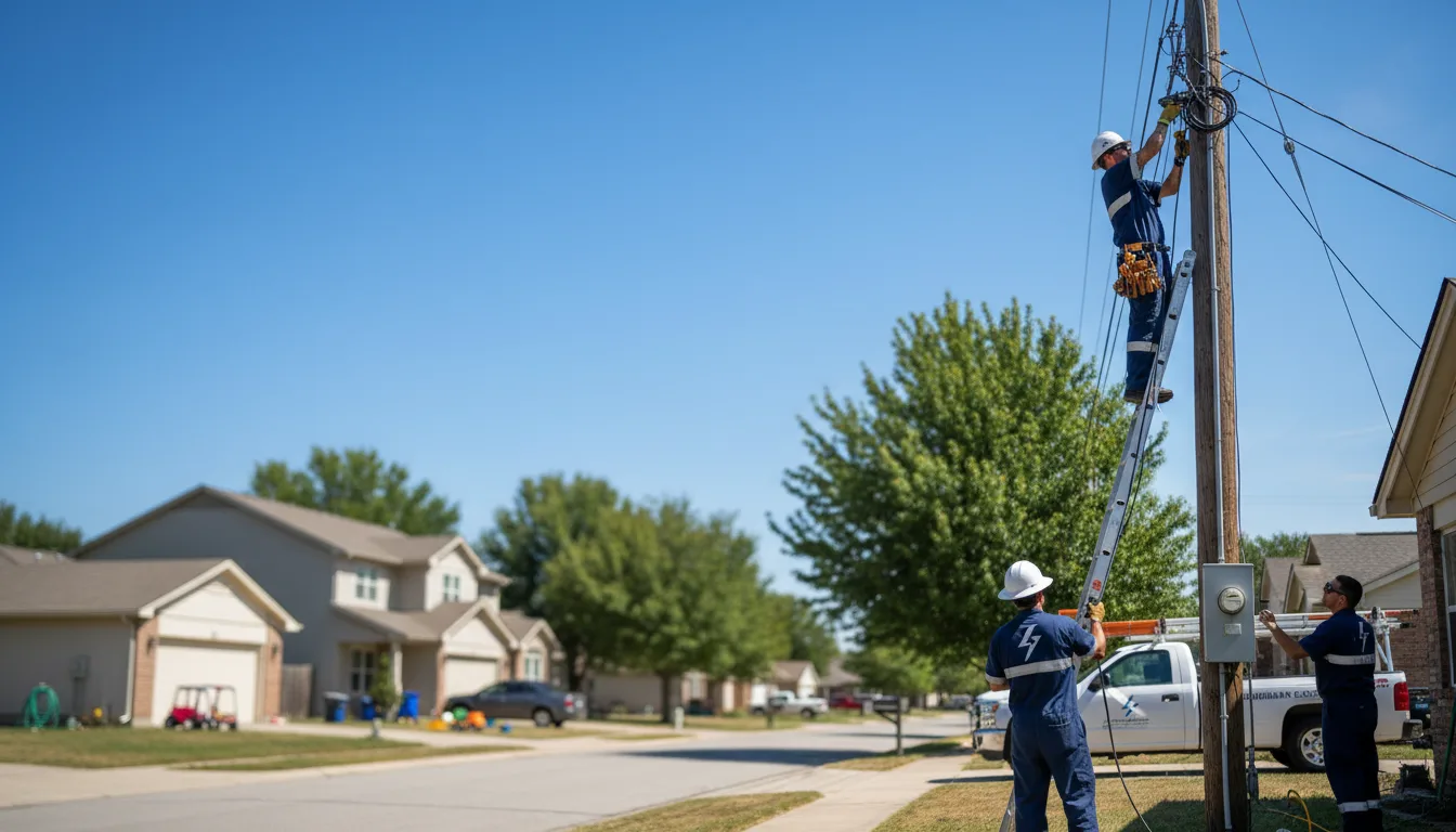 Residential electrician providing installation services in Henderson, MN